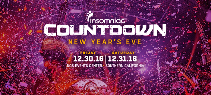 Insomniac Countdown New Year's Eve