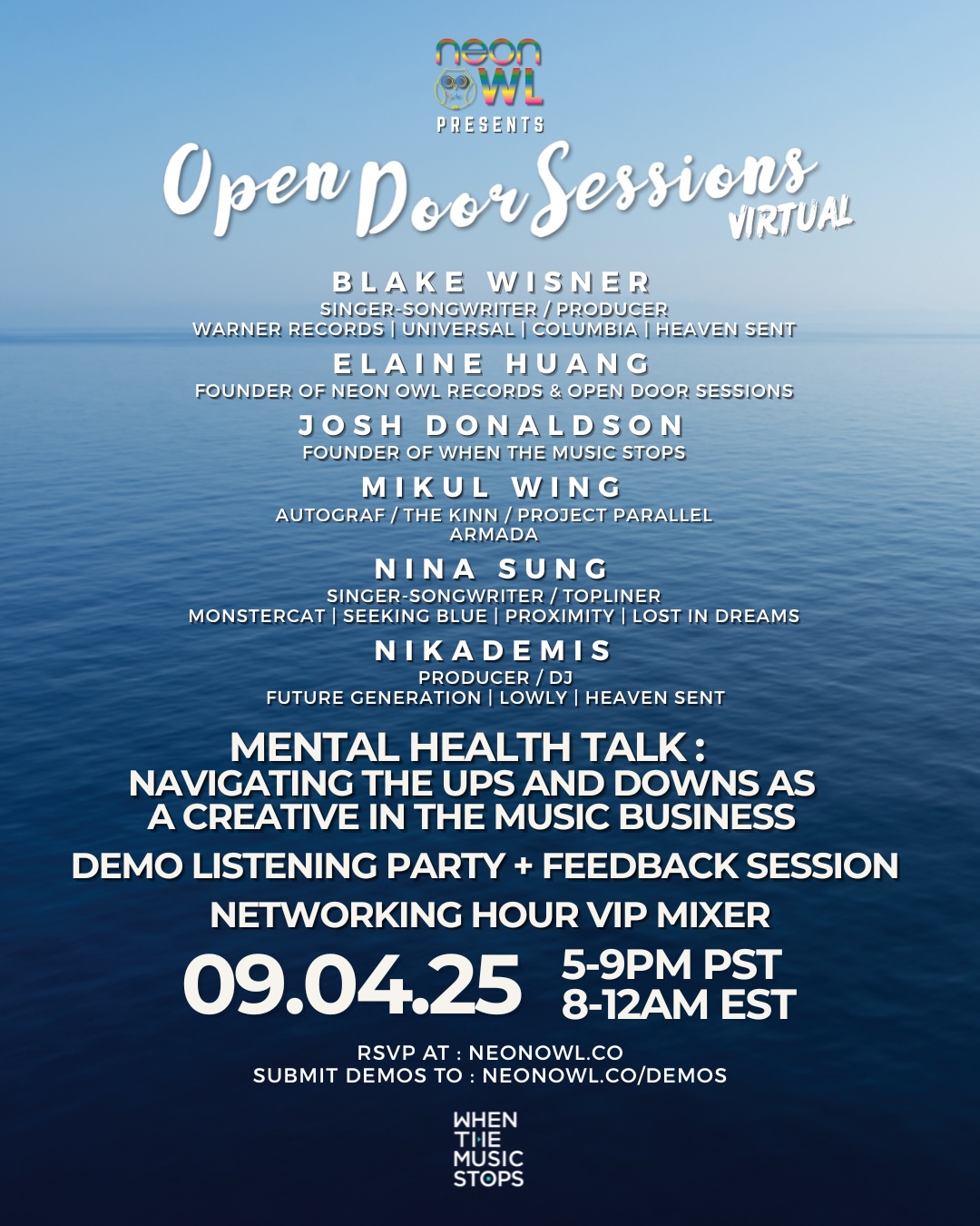 Neon Owl Records Launch Party Bergerac SF 10/04/2025 neonowlco